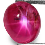 1.72-Carat Magenta Red Burmese Star Ruby (Faint Star)