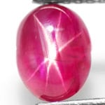 1.50-Carat Burmese Star Ruby with Sharp 6-Ray Dancing Star