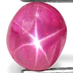 1.29-Carat Dark Pinkish Red Star Ruby from Burma