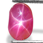 1.30-Carat Pinkish Red Burmese Star Ruby with Sharp 6-Ray Star