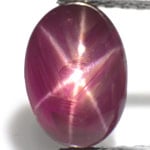 4.13-Carat Eye-Catching Purplish Red Star Ruby from Sri Lanka