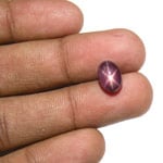 4.13-Carat Eye-Catching Purplish Red Star Ruby from Sri Lanka