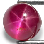 1.49-Carat Unheated Magenta Red Burmese Star Ruby