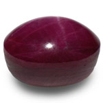 11.65-Carat Purplish Red Star Ruby from South India