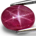 5.90-Carat Pinkish Purple Star Ruby from Vietnam