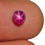 1.32-Carat Pinkish Red Star Ruby from Quy Chau Mines (Vietnam)