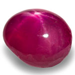 1.10-Carat Purplish Pinkish Red Star Ruby from Vietnam