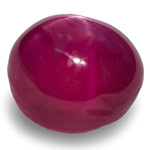 1.24-Carat Pinkish Purplish Red Star Ruby from Quy Chau Mines