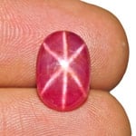 5.63-Carat Unheated Vietnamese Star Ruby with Sharp 6-Ray Star