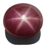 5.72-Carat Purplish Red Star Ruby with a Sharp 6-Ray Star