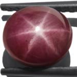 5.72-Carat Purplish Red Star Ruby with a Sharp 6-Ray Star