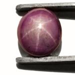 26.73-Carat Purple Star Ruby with Dancing 6-Ray Star