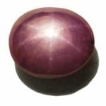 17.41-Carat Purple Star Ruby with Super Sharp 6-Ray Star