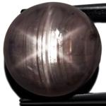 18.92-Carat Pinkish Grey Star Sapphire with Sharp 6-Ray Star