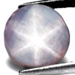 2.22-Carat Grey Star Sapphire with Extra Sharp 6-Ray Star