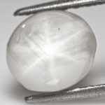 3.48-Carat Pleasing White Star Sapphire from Ceylon