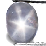 3.69-Carat Bluish Grey Ceylon Star Sapphire (Untreated)