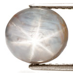 5.71-Carat Sri Lankan Grey Star Sapphire (Extremely Sharp Star)