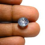 5.94-Carat Exclusive Royal Blue Star Sapphire (Sharp 6-Ray Star)