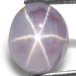 4.80-Carat Pinkish Grey Star Sapphire from Sri Lanka (AIGS)