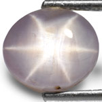 4.41-Carat Pinkish Grey Star Sapphire from Sri Lanka (AIGS)