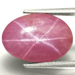 7.23-Carat Beautiful Dark Pink Star Sapphire from Vietnam