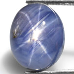 6.13-Carat Intense Blue Star Sapphire from Burma (Sharp Star)