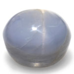 6.13-Carat Unheated Greyish Blue Star Sapphire from Burma