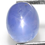 2.91-Carat Natural & Unheated Aqua Blue Burmese Star Sapphire