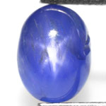 1.56-Carat Deep Cornflower Blue Burmese Star Sapphire