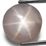 5.19-Carat Round Grey Star Sapphire from Burma (Unheated)