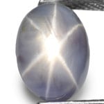 3.55-Carat Lovely Bluish Grey Sri Lankan Star Sapphire