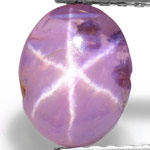 3.18-Carat Pinkish Purple 6-Ray Star Sapphire from Sri Lanka