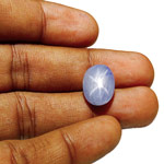 11.82-Carat Unheated Light Blue Burmese Star Sapphire