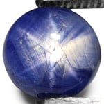 19.52-Carat Dark Blue 6-Ray Star Sapphire from Mogok, Burma