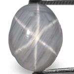 3.32-Carat Greyish White Sri Lankan Star Sapphire (Sharp Star)