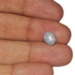 3.32-Carat Greyish White Sri Lankan Star Sapphire (Sharp Star)