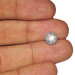 2.94-Carat Bluish Grey Round Star Sapphire from Sri Lanka