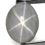 3.62-Carat Natural & Unheated Grey Star Sapphire from Ceylon