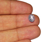 2.82-Carat Splendid VS-Clarity Bluish Grey Star Sapphire