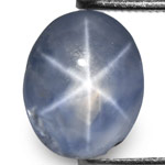 3.89-Carat Transparent Aqua Blue Star Sapphire from Ceylon