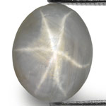 3.11-Carat Natural & Untreated Grey Star Sapphire from Ceylon