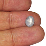 3.11-Carat Natural & Untreated Grey Star Sapphire from Ceylon