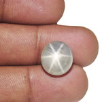 14.87-Carat Greyish White Star Sapphire from Mogok, Burma