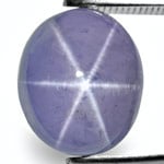 7.36-Carat Intense Violetish Blue Sri Lankan Star Sapphire