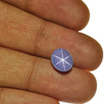 7.36-Carat Intense Violetish Blue Sri Lankan Star Sapphire