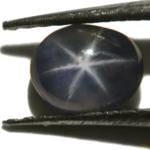 0.75-Carat Dark Blue Burma Star Sapphire