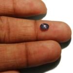 0.75-Carat Dark Blue Burma Star Sapphire