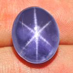 13.52-Carat Transparent Deep Blue Star Sapphire from Sri Lanka