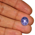 13.52-Carat Transparent Deep Blue Star Sapphire from Sri Lanka